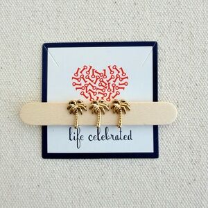 *Palm Tree Charm* KEEP COLLECTIVE~Retired $13 Each Gold